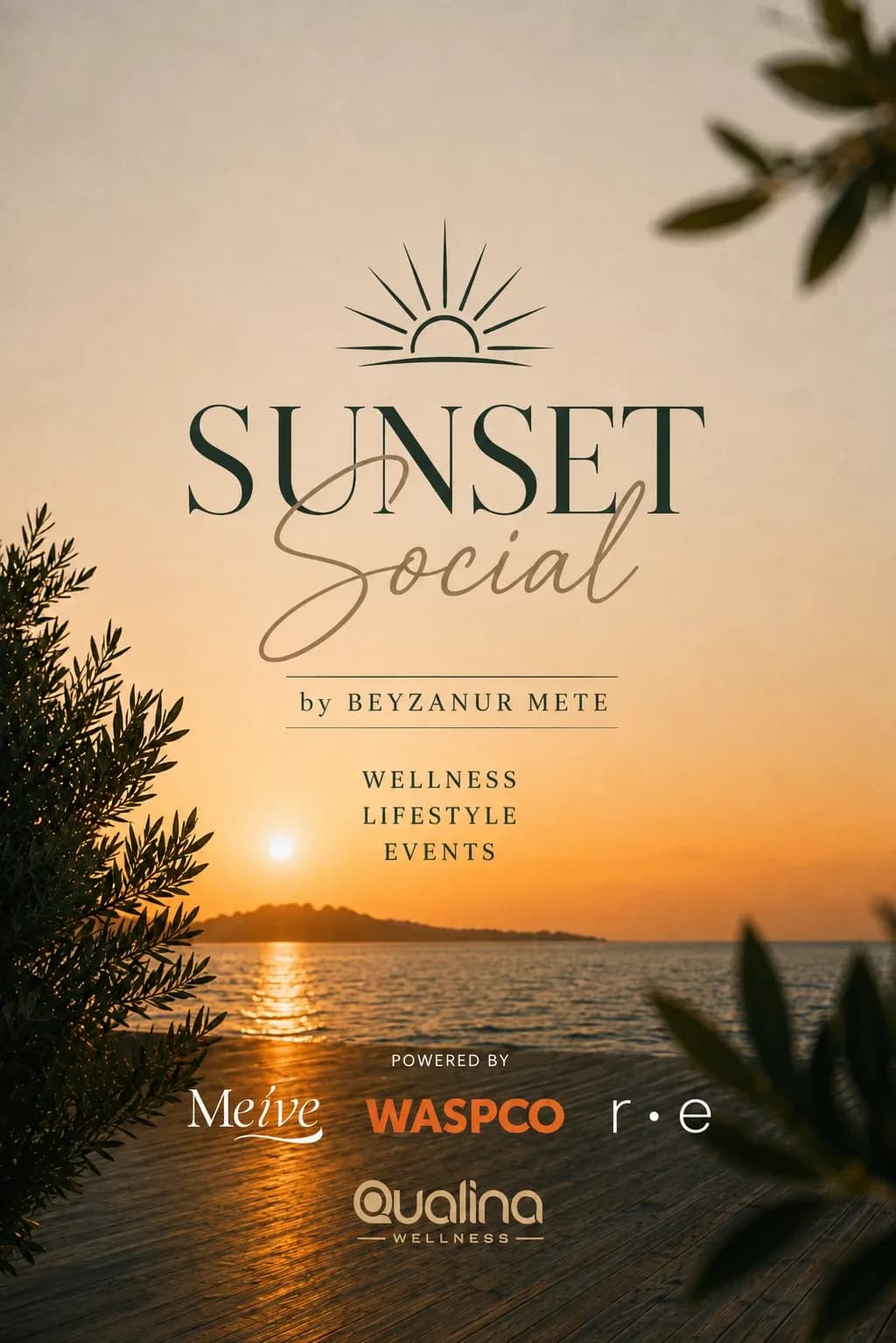 Sunset Social - Wellness Experience duyuru afişi